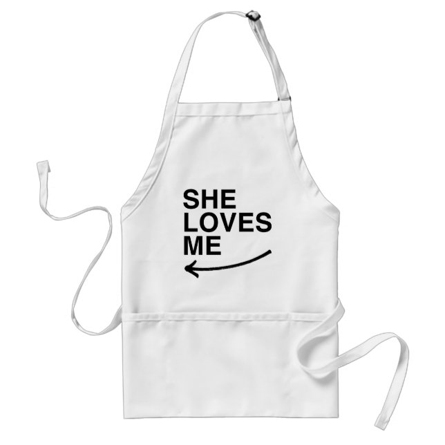 She loves me (left).png standard apron (Front)