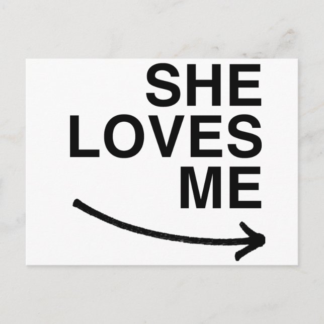 She loves me (right).png postcard (Front)