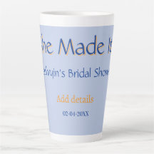SHE MADE IT BRIDAL SHOWER BLUE ORANGE STYLISH TREN