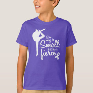 She may be small, but she is Fierce- Purple T-Shirt