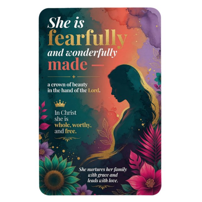 She Nurtures her Family Magnet (Vertical)