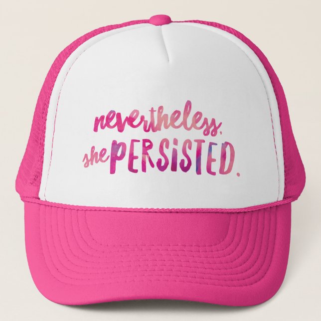 She Persisted 2 Trucker Hat (Front)