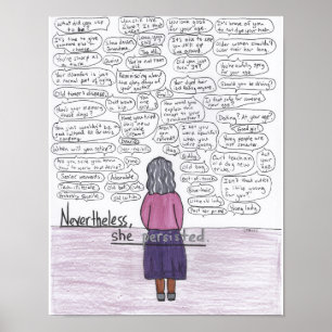 She Persisted (Ageism) 11x14 Poster