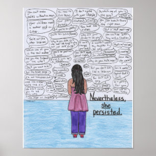 She Persisted (Lesbian) 11x14 Poster