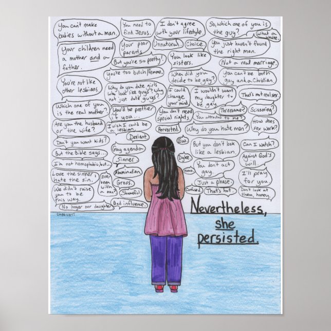 She Persisted (Lesbian) 11x14 Poster (Front)