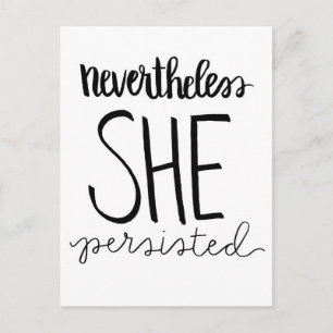 She Persisted Postcard