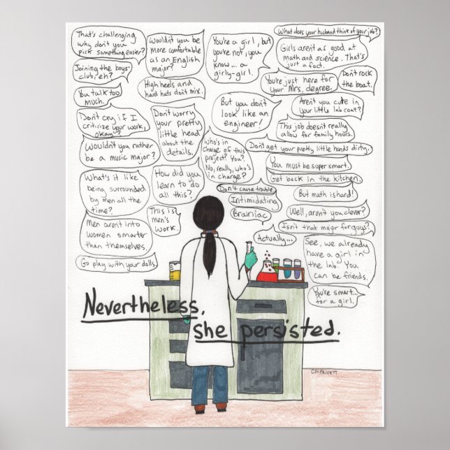 She Persisted (STEM), 11x14 Poster (Front)
