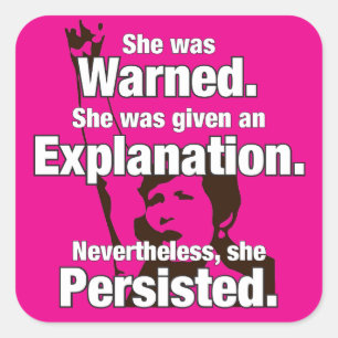 "She Persisted" Sticker