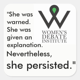 She persisted stickers square