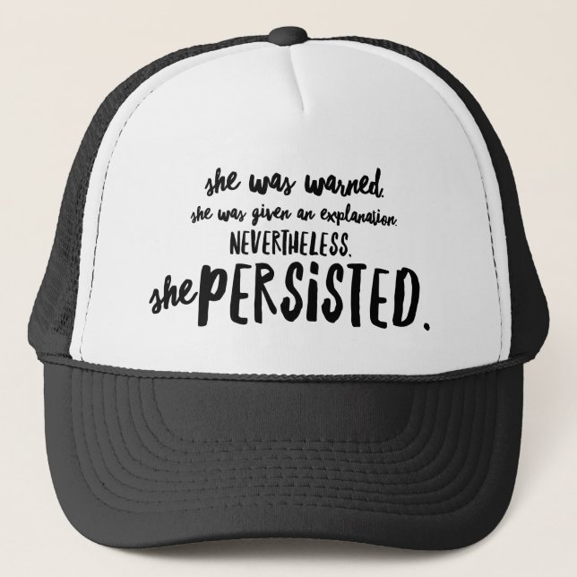 She Persisted Trucker Hat (Front)