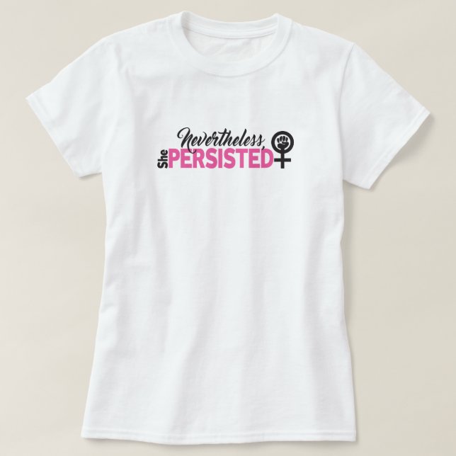 She Persisted Women's Basic T-Shirt (Design Front)