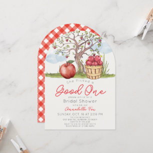 She Picked a Good One Apple Tree Bridal Shower Invitation