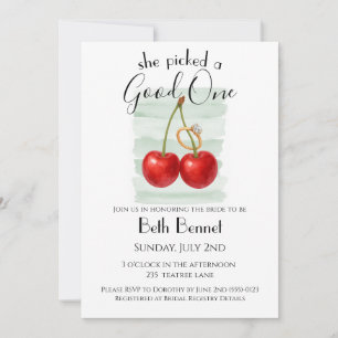 She picked a good one - bridal shower invitation