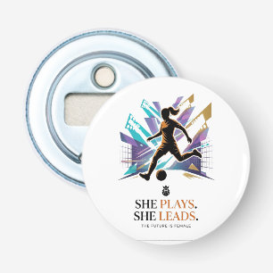 She Plays She Leads Future Women’s Football Star I Bottle Opener