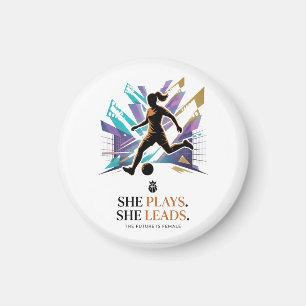 She Plays She Leads Future Women’s Football Star I Magnet