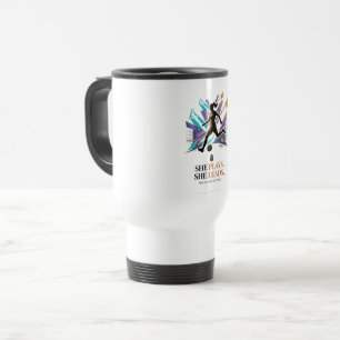 She Plays She Leads Future Women’s Football Star I Travel Mug