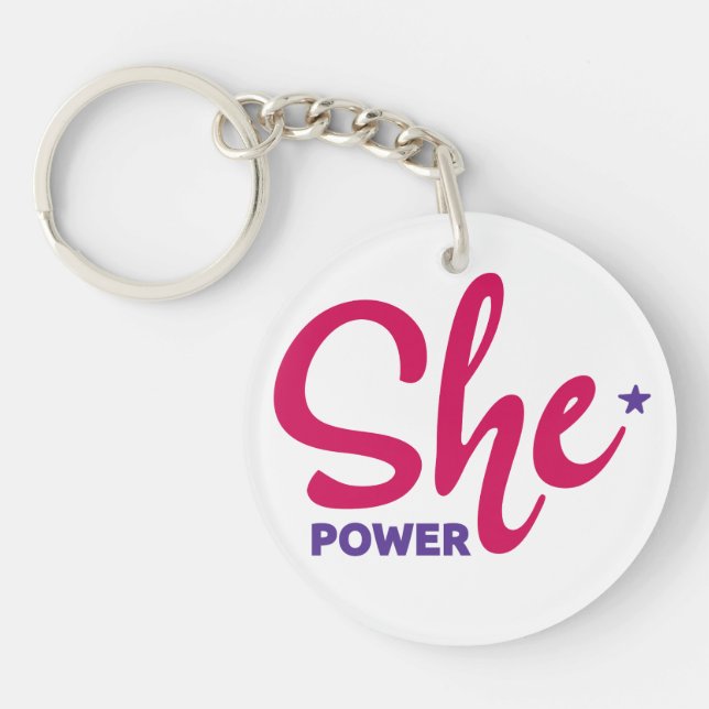 She Power Acrylic Keychain (Front)