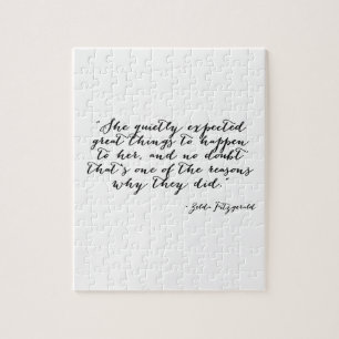 She quietly expected great things jigsaw puzzle