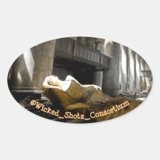 She Remains Oval Sticker