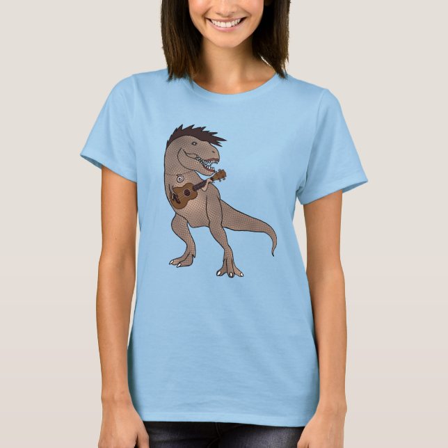 She-Rex Ukulele Tie Dye Shirt (Front)
