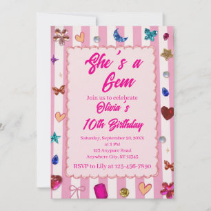 She’s a Gem Birthday Invitation