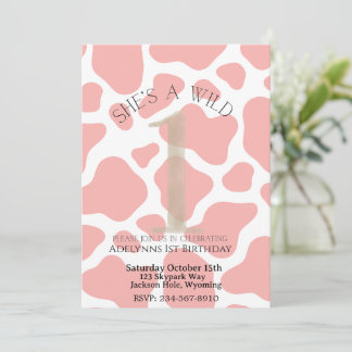 She’s A Wild One Invitation