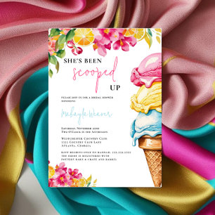 She’s Been Scooped Up Ice Cream Bridal Shower Invitation