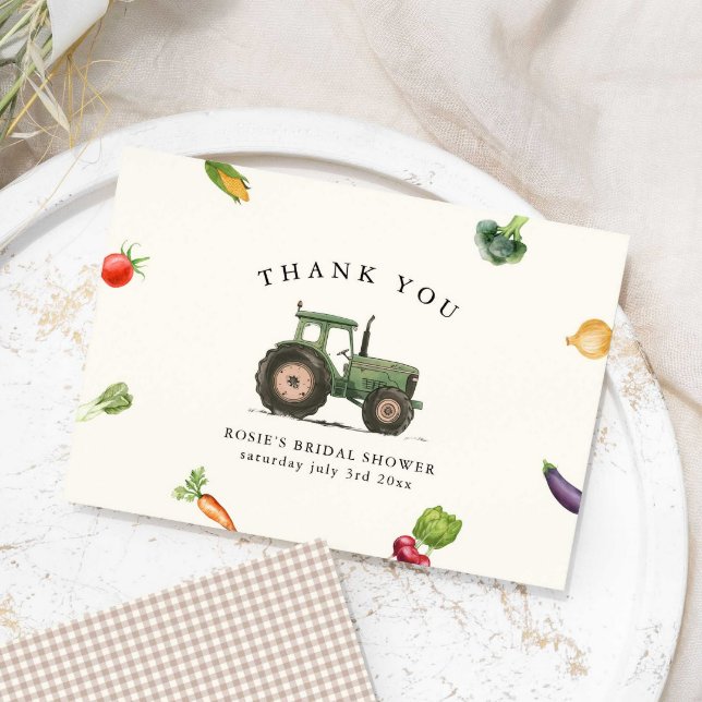 She’s Fresh Off The Farmers Market Bridal Shower Thank You Card (Creator Uploaded)