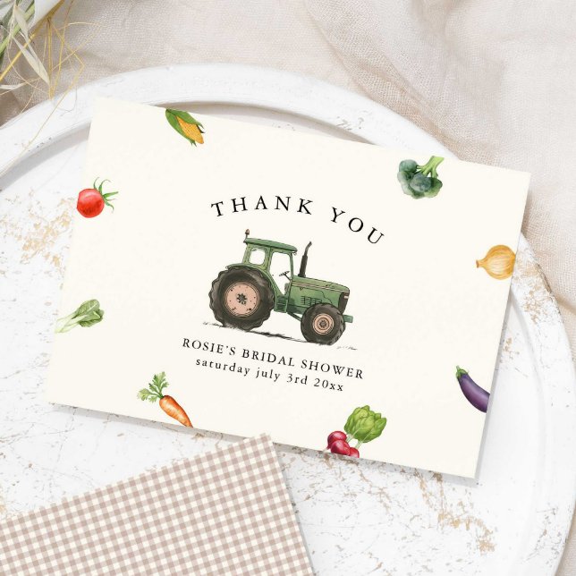 She’s Fresh Off The Farmers Market Bridal Shower Thank You Card (Creator Uploaded)