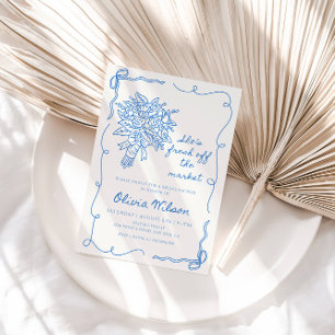 She’s Fresh Off the Market Bridal Shower- Floral  Invitation