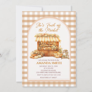 She’s Fresh Off The Market Fall Bridal Shower  Invitation