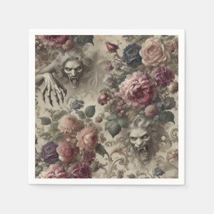 She’s Got Claws – Gothic Floral  Napkin