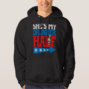 She S My Drunker Half Matching 4th Of July Usa Cou Hoodie