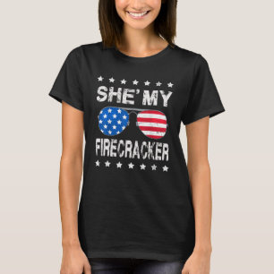 She s My Firecracker His And Hers 4th July Matchin T-Shirt