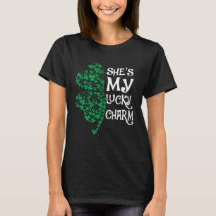 She s My Lucky Charm Shamrock Matching Couples T-Shirt