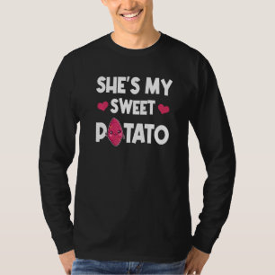 She S My Sweet Potato Matching Couples I Yam Appar T-Shirt
