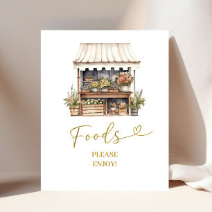 She’s Off The Market Food Party Sign