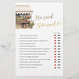 She’s Off The Market He Said She Said Game