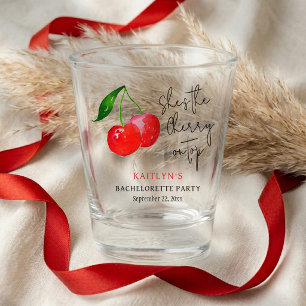 She’s the Cherry on Top Bachelorette Party Favor Shot Glass