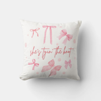 She’s Tying the Knot Bachelorette Design | Cute  Cushion