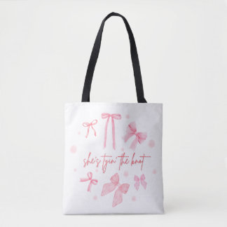 She’s Tying the Knot Bachelorette Design | Cute  Tote Bag