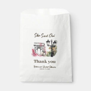 She Said Oui Paris Bridal Shower Parisian Brunch Favour Bags