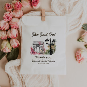 She Said Oui Paris Bridal Shower Parisian Brunch Favour Bags