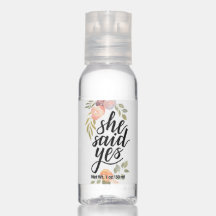She said yes – Bridal party lettering