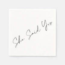 She Said Yes, Elegant Typography