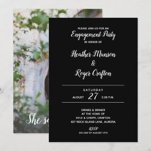 She Said Yes ENGAGEMENT PARTY Invites   Add PHOTO