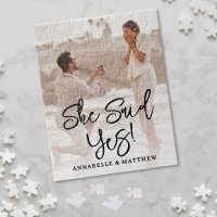 She Said Yes Engagement Photo