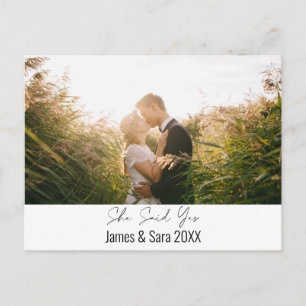 She Said Yes Postcard