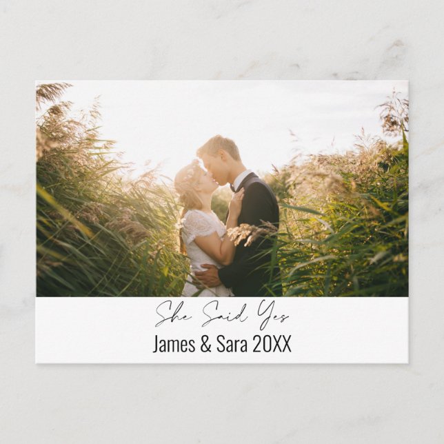 She Said Yes Postcard (Front)