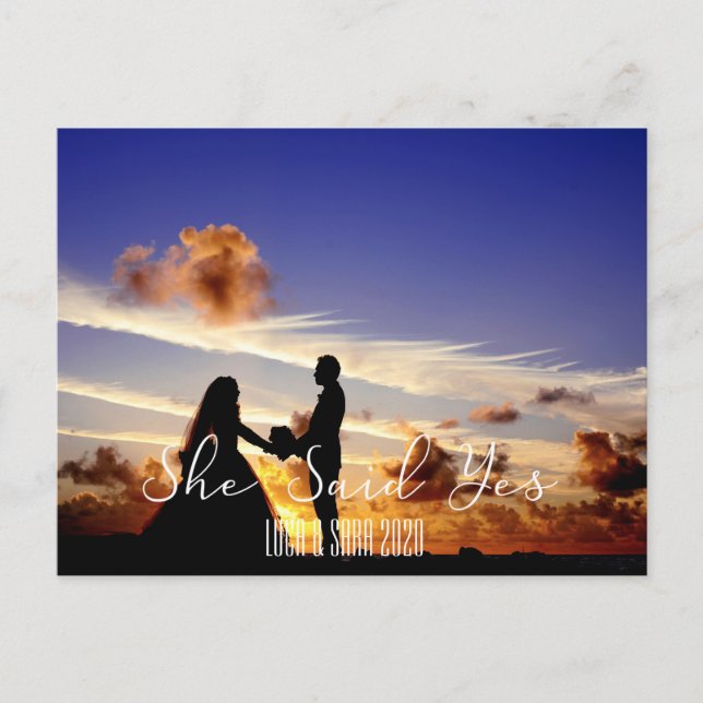 She Said Yes Postcard (Front)